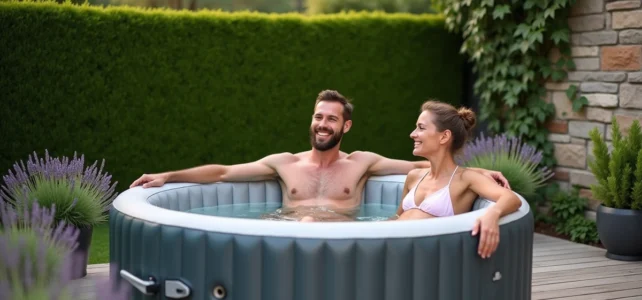 Et si votre jardin se transformait en coin bien-être avec un spa gonflable Et si votre jardin se transformait en coin bien-être avec un spa gonflable